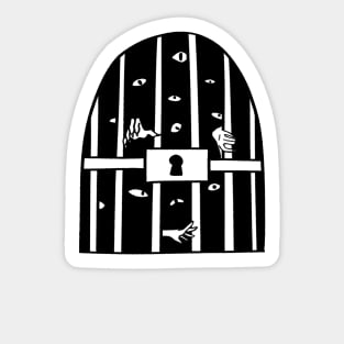 Scary dungeon cartoon Sticker